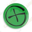 Geocaching button - Yellow