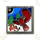Geocoin "Heart Pendant" - Vermelho