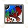 Geocoin "Heart Pendant" - Red