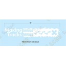 Sticker Making Tracks trackable para ve&iacute;culo (exterior)