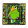 Geocoin "Macaw" - Verde