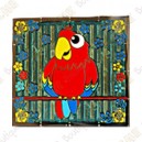 Geocoin "Macaw" - Vermelho