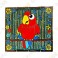 Geocoin "Macaw" - Red