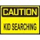 T-Shirt "Caution" Criança - Negro