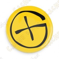 Geocaching button - Yellow