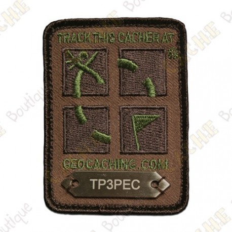 Four Color Geocaching Logo Trackable Patch