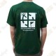 T-Shirt "Travel Bug" Trackable Homme - Vert