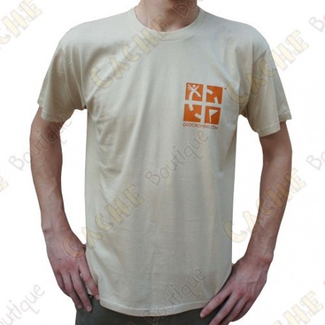 T-Shirt "Discover me" Trackable Homme - Sable