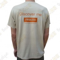 T-Shirt "Discover me" Trackable Homme - Sable