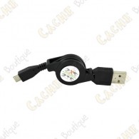 Câble rétractable USB - Micro USB