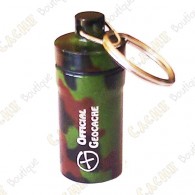 Micro cache "Official Geocache" 5,2 cm - Camuflage