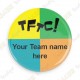 Chapa Team Name x 100 - Personalizada