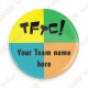 Badge Team Name x 100 - Personnalisable