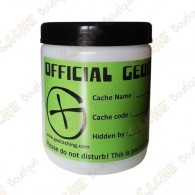 Barril branco "Official Geocache" - 750ml