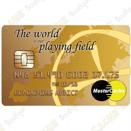 Geocoin - "MasterCache" trackable card