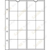  20 pockets per sheet for your geocoins up to 34 mm. 