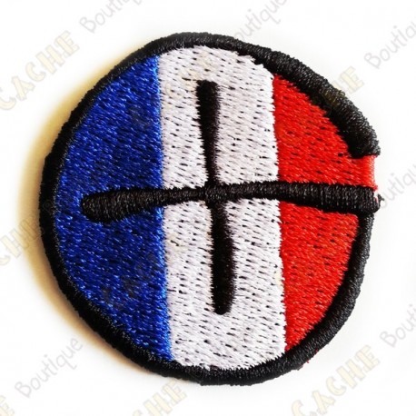 Geocaching round patch - France