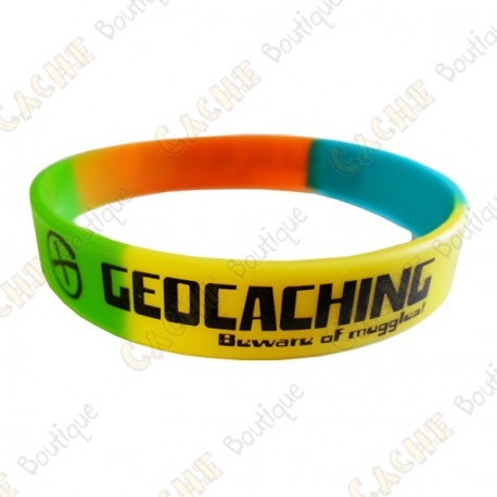 Geocaching silicone wristband - Color