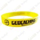 Geocaching silicone wristband - Yellow