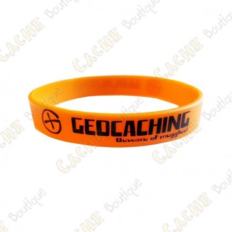 Pulseira de silicone Geocaching crianças - Cor de laranja