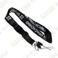 Groundspeak official lanyard - Black / White