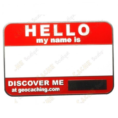 Name tag trackable - Rojo