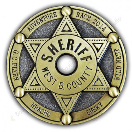 Geocoin "Sherif West B. County"