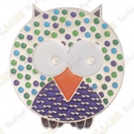 Géocoin "Dotted Owl" - Smart - Silver LE