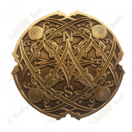 Géocoin "Sea Compass" - Antique Gold