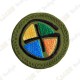 Patch geocaching rond - Quadri / Kaki