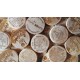 Wood coins personalizados x 50
