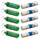 Micro capsule "Official Geocache" 5 cm + logroll x 5 - Green