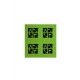 Groundspeak green Mini stickers - Pack of 4