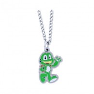 Géocoin Collier "Signal the frog"