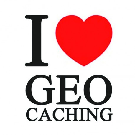 Sticker "I love Geocaching"