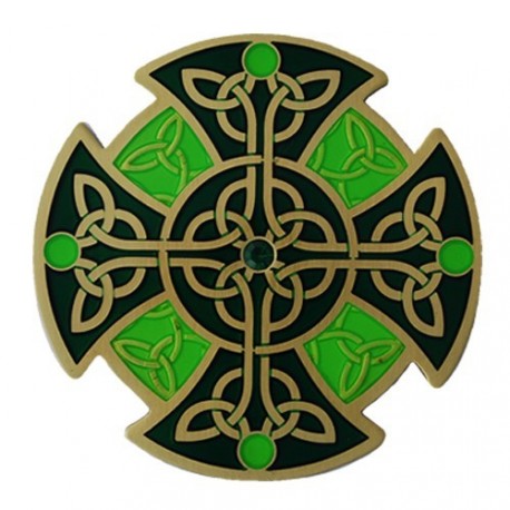 Géocoin "Croix celtique" - Vert