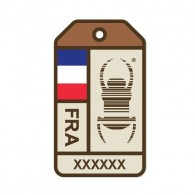 Sticker Travel Bug "Origins" - França