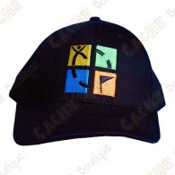 Geocaching cap with color logo - Black