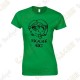 T-shirt "Geocaching Addict" brilho Mulher