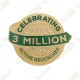 Géocoin "3 Millions de Geocaches" - Gold