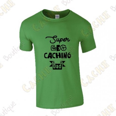 Camiseta "Super Geocaching Dad" Hombre