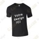 T-shirt 100% personalizado, Homem - Preto