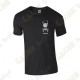 Trackable T-shirt with your Teamname, for Men - Black