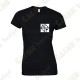 Camiseta trackable "Discover me" Mujer - Negra