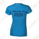 T-Shirt trackable "Discover me" Femme - Noir