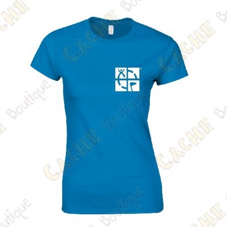 Camiseta trackable "Discover me" Mujer - Negra