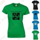 Camiseta con Teamname, Mujer - Negra