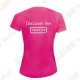 Camiseta técnica trackable "Discover me" Mujer - Negra