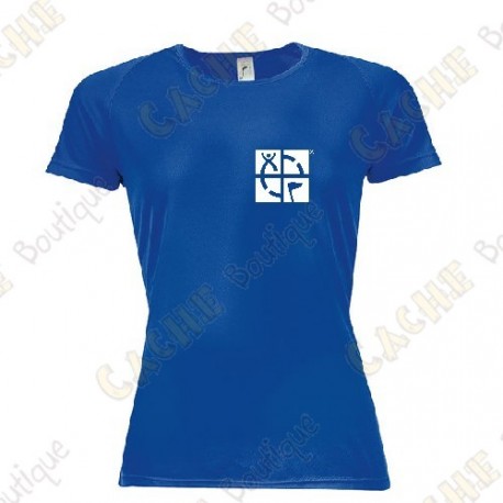 T-shirt técnica trackable "Discover me" Mulher - Preto