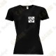 T-Shirt technique trackable "Discover me" Femme - Noir